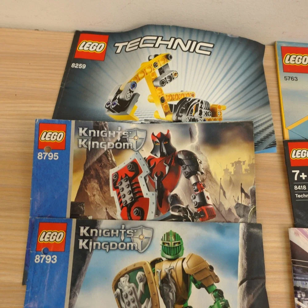 Lego Instruction Manual Lot Technic Creator Knights Kingdom Carrera Books ONLY